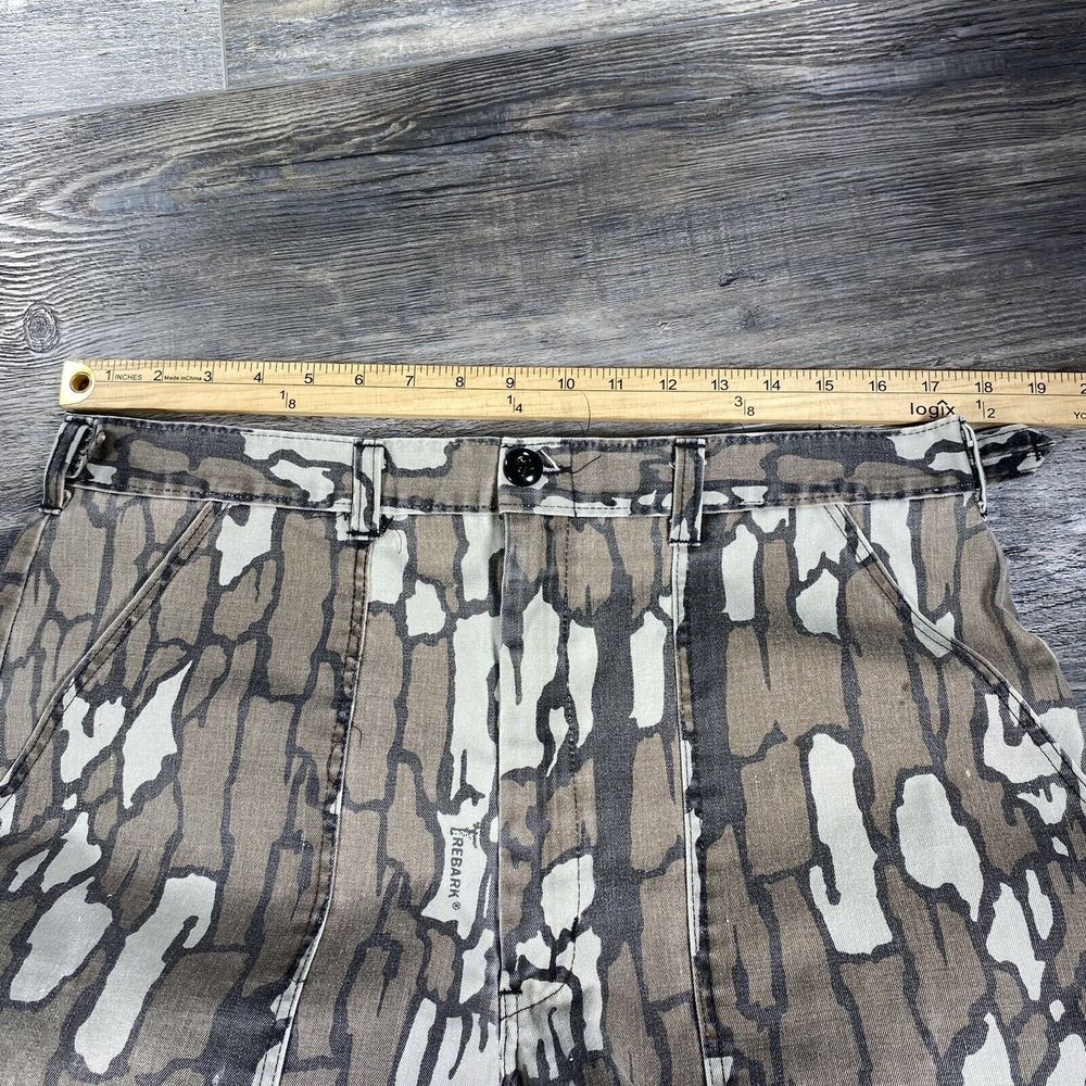 Vintage Rebark Camo Pants Mens 34x32 Hunting Y2k 90s Gray - Picture 4 of 8